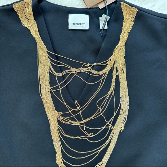 NWT!!! Burberry women bodysuit with chain size L - Picture 5 of 9